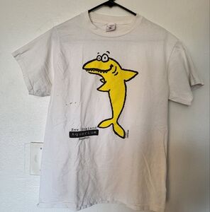 Others Follow Yellow and White Fish Design Shirt